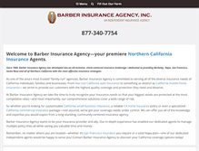 Tablet Screenshot of barberinsurance.com